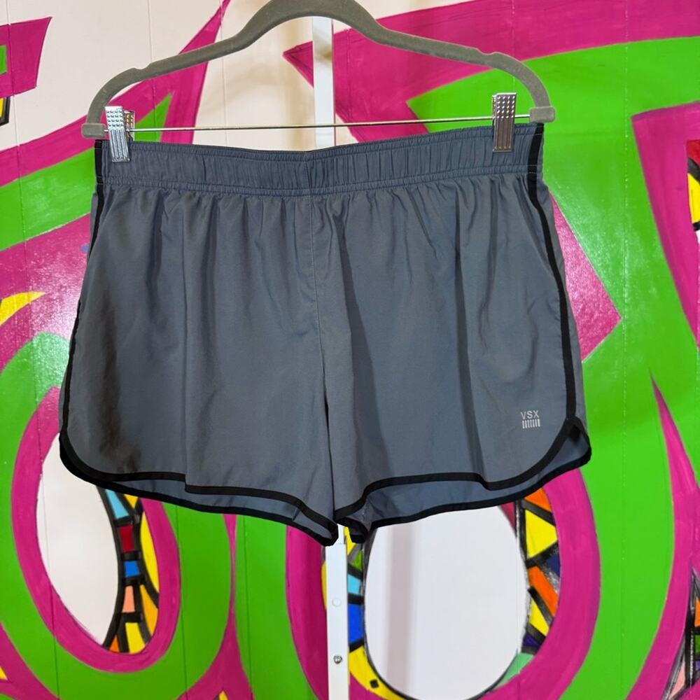 Victoria's Secret Sport, Gray Lined Running Shorts. Size Large. Excellent cond!
